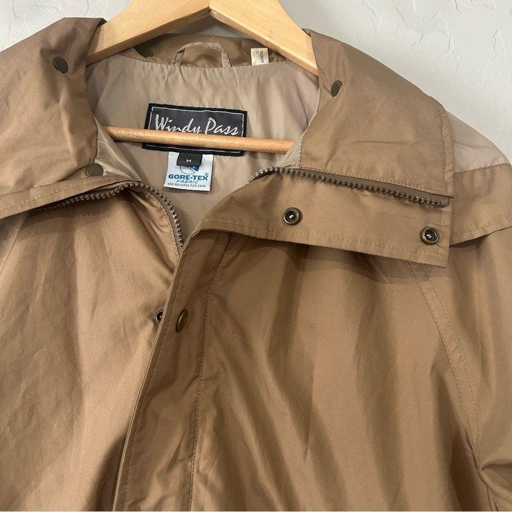 Vintage 70s 80s The North Face Windy Pass GORE-TEX Jacket Men's Medium Tan - Picture 5 of 12